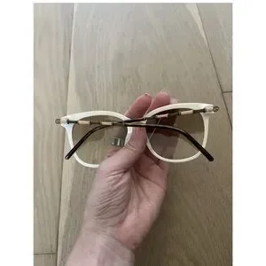 Gucci White Bamboo Sunglasses- Never Worn! Vintage Bamboo Gucci White With Gold Sunglasses - Etsy main image 4